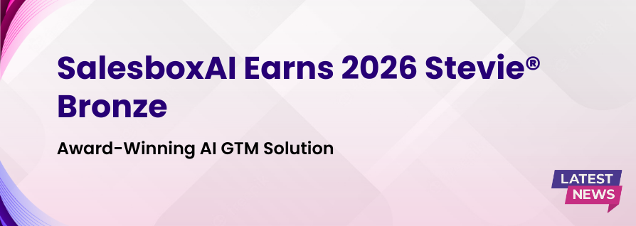 SalesboxAI Wins Bronze Stevie® Award in 2026 Stevie Awards for Sales & Customer Service